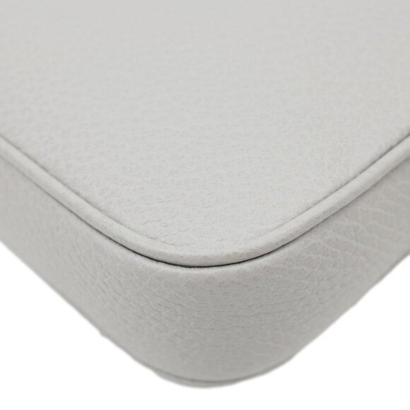 Gucci GG Marmont Super Mini Calfskin Leather Camera Shoulder Bag Grey 772759 - Picture 9 of 14